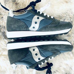 Saucony Originals Jazz Womens 8 Navy  Silver NWOB